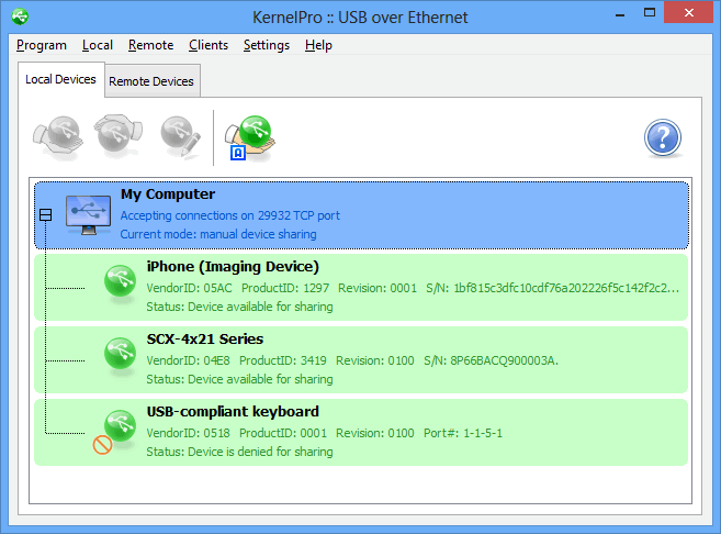 KernelPro USB  Ethernet 